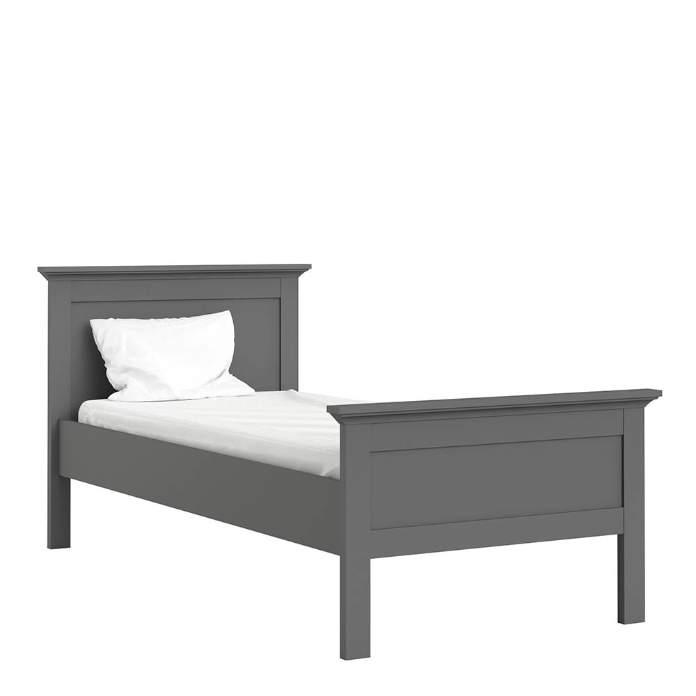 Paris Single Bed (90 x 200) Matt Grey